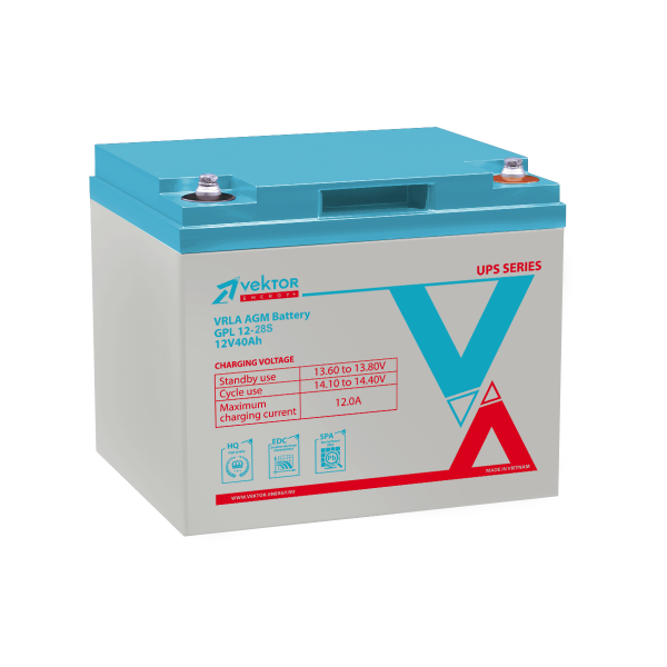 Аккумулятор VEKTOR ENERGY GP 12-28S 12В 28Ач 175x166x125 мм