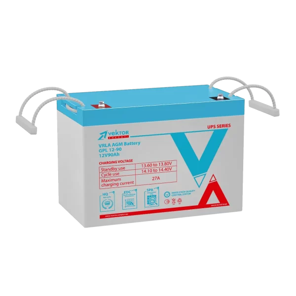 Аккумулятор VEKTOR ENERGY GPL 12-90 12В 90Ач 306x168x212 мм