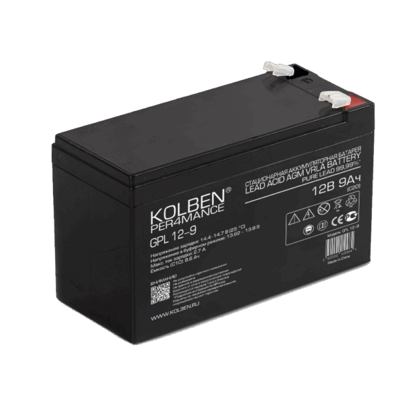 Аккумулятор KOLBEN PER4MANCE GPL 12-9  12В 9Ач 151x65x100 мм