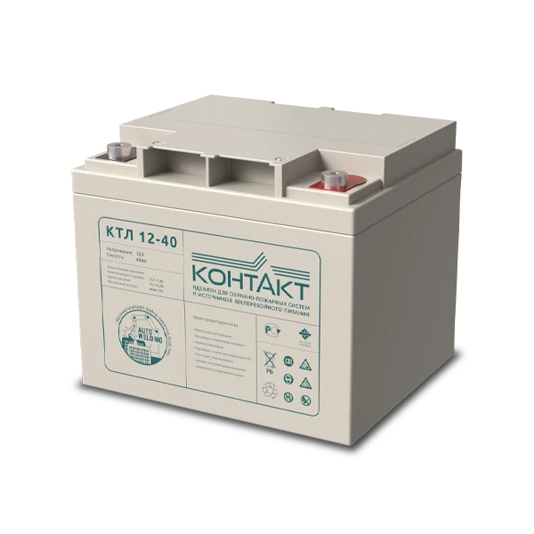 Аккумуляторная батарея КТЛ 12-40 Контакт 12В 40Ач