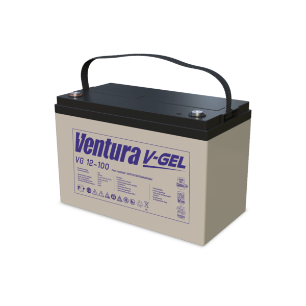 Аккумулятор Ventura VG 12-100 12В 100Ач 339x173x220 мм Прямая +-